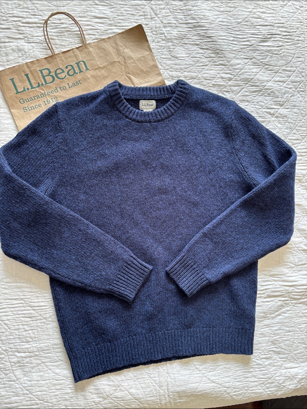 LL Bean Classic Ragg Wool Sweater